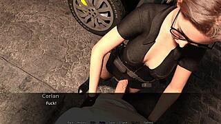 shemale driver gives anal sex and huge cumshot!