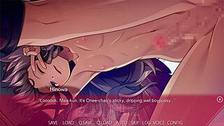 In Trap Genesis, the shemale Hinowa engages in anal sex and assfucking, leading to a creampie scene.