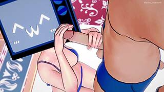 TV Woman Enjoys Wild Sex in Bikini Wow!