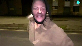 Street Whore Shoves Items Up Pussy in Wild Public Display