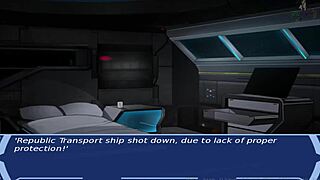 Star Wars cosplay with tattooed alien girls in Sith costumes getting banged