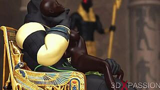 anubis fucks young egyptian slave with monster cock in temple