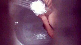 spied on her in the shower, caught every detail.