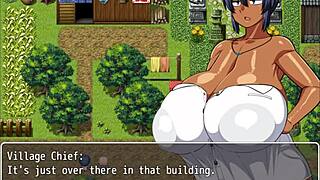 oh no, the pervy carpenter massages natsuki's massive boobs in the game!