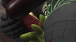 anubis fucks young egyptian slave with monster cock in temple