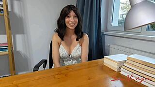 my tenant sucks my dick to pay rent later, then we fuck doggystyle with squirting