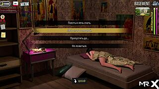 Girl Reveals Breasts In Red Suit Game