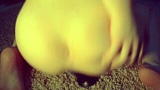 Petite Brunette Teen Rides BBC Dildo with Butt Plug in Tight Ass Hole - Spooky Boogie Amateur