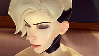 Get cozy with Waifu sex simulator with Mercy