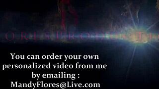 Cute step-daughter Mandy Flores returns home from college in high definition