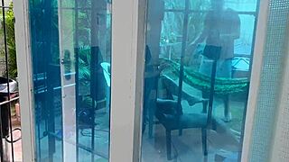 Latina Wife's Big Ass Arrombada by Neighbor's Penis in Cuckold Reality