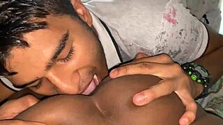 Fucking Stepsister's Small Pussy While She Rests Outdoors