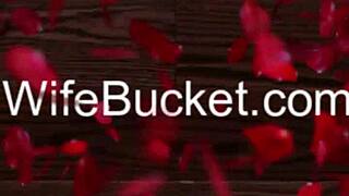 wife porn submitted by wifebucket - my perfect blonde wife in blue lace lingerie riding and sucking my cock until it explodes