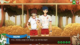 yo, camp episode 9 got natsumi a juicy blowjob with russian voice!