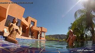 Abigail Mac Pool Fun With Big Tits And Ass