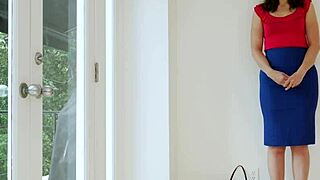 This amateur gets bent over for her first black dick orgasm!