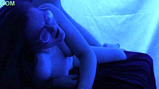 Gigi Breeze's shaved pussy massaged