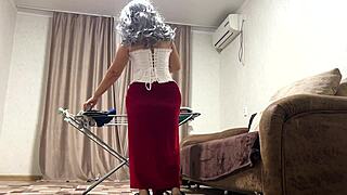 An amateur MILF enjoys anal sex with a big cock