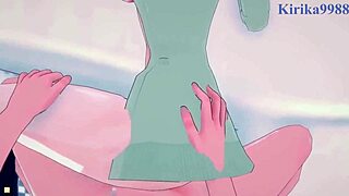 himiko toga and mirko have intense sex with big tits