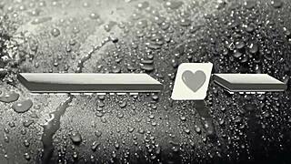 Beautiful russian woman gets fucked hard in stormy weather, then enjoys fresh cum all over her body