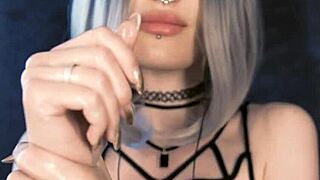 Skin-tingling ASMR experience with oil and cream massage