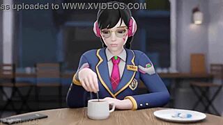 i'm watching girls in overwatch mercy kiriko sex scene