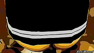 Latina begs daddy to stop anal in cartoon