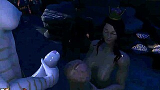 In Dream Lands, futanari shemales experience intense emotions during bdsm orgy