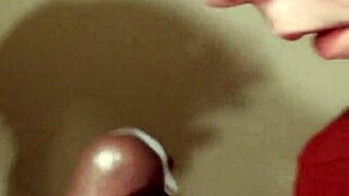 Yo, watch this snow bunny take BBC in restroom!