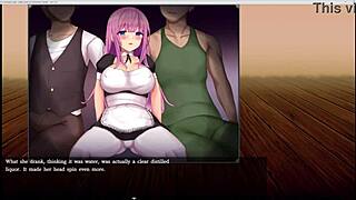 Enicia, what's your contract mark on horseshoe street? Little 18+ saint gets blowbang bukkake with fingering in anime hentai game.