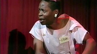 Blonde legend Lois Ayres strips and fucks on stage