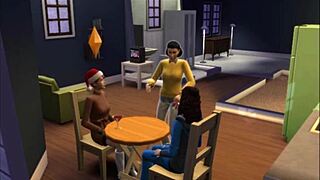 Brunette and redhead masturbate wildly in voyeur comedy!