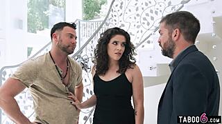 Latina milf wife victoria voxxx cheats with doggystyle sex in front of husband