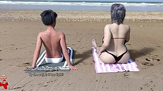 The golden boy 20 features mature milf with big tits masturbating in this hentai game!