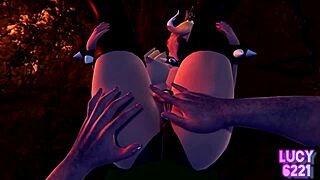 Luigi from Mario Bros meets Bowser's wife.