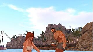 Hunky Cam Heyward Sucks Beach Goer