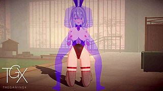 i play with sexy fantasy girl in hentai game outfit