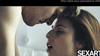 watch those big natural tits bounce as he pounds her from behind