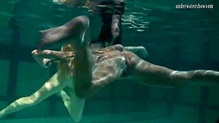 Russian teens Irina and Anna dive into lesbian play
