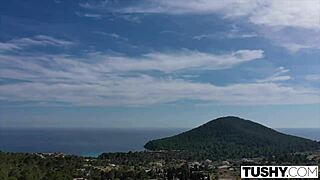 Tushy model seduces manager with butt plug in hot anal play