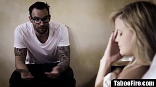 damn! cute teen with piercing fucked hard by pervy caretaker in rough taboo scene