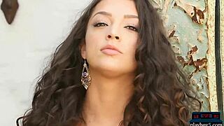 exotic playboy model with big boobs posing for your eyes only.