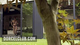 Cara St Germain, French Escort, Shows Off Big Tits At Home