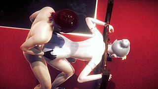 yaoi femboy - allan blowjob and anal locked - sissy crossdress japanese asian manga anime film game porn gay