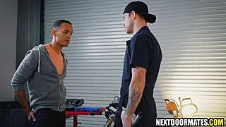 Hung repairman provides special service to client - Jayden Marcos & AJ Sloan