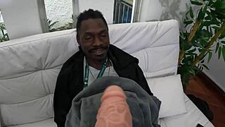 Fucking the married boss from behind with perfect tits