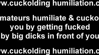 Old wife dominates cuckold with blowjob fetish