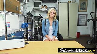 Petite Blonde Teen Loves Sucking Huge Black Cocks