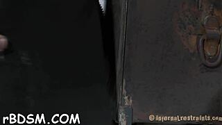 Clamped Up Sweetheart Gets A Hook In Her Anal With Toy?