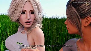 Gorgeous Maya and Josy in erotic 3D game picnic